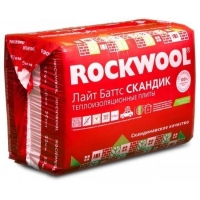 Rockwool лайт баттс Скандик  Утеплитель (800х600х50) мм, 5,76м2, 0.288м3 уп/12 плит
