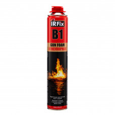 Пена монтажная профи IRFIX B1 Gun Foam огнеупорная полиуретановая 800 мл