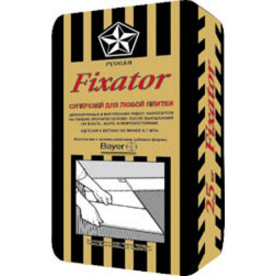 Купить дешево Клей для плитки Русеан Fixator (фиксатор) 25 кг