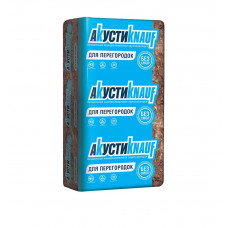 Звукоизоляция АкустиКНАУФ (KNAUF) плита TS037 100x610x1230 мм (уп/8плит, 6м2/0,6м3)