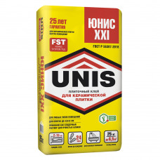 Клей для плитки Unis XXI, 25 кг